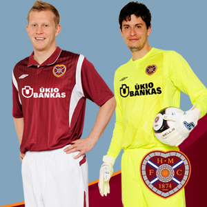 New Heart of Midlothian 2009/10 Home Kit