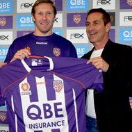 New Perth Glory home shirt unveiling