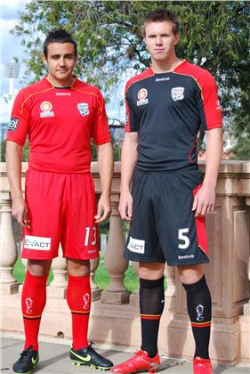 New Adelaide United 2009-10 shirts- Home and Away