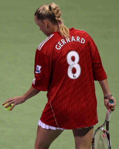 Caroline Wozniacki Liverpool Shirt Qatar Open