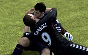 Andy Carroll Fabianski Kissing FIFA 12