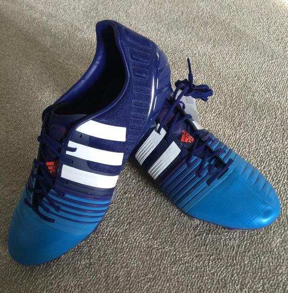 New Adidas Nitrocharge Cleats 2015- Solar Blue Nitrocharge Football ...