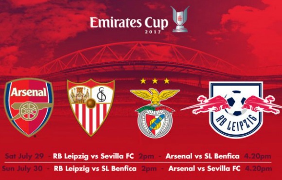 Emirates Cup 2017 Fixtures