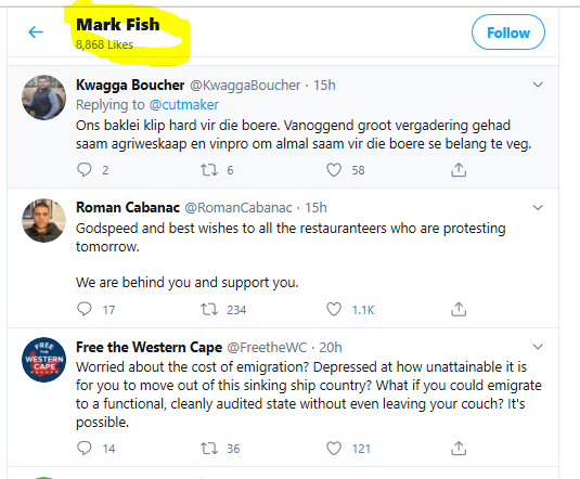 Mark Fish Likes Twitter