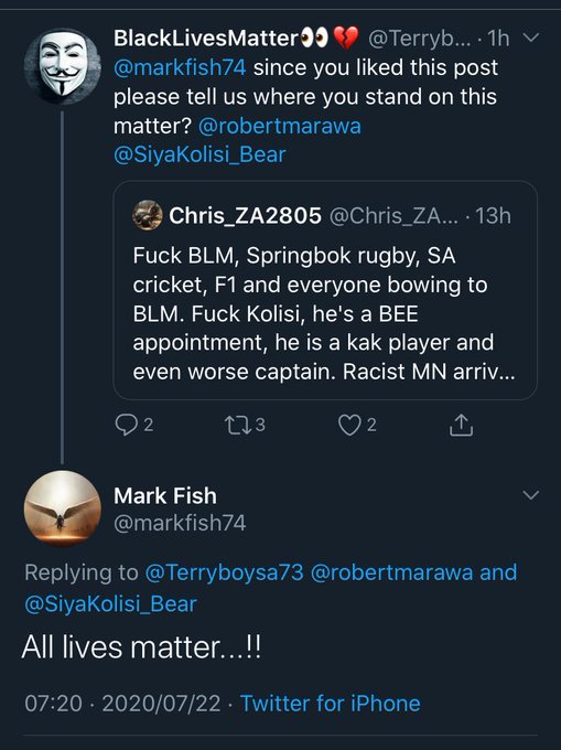 Mark Fish Racist or Not Reply