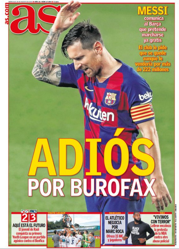 AS Burofax Messi Headline