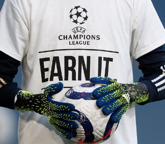 Earn It Leeds Warmup Shirt 2021 Champions League