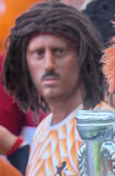 Netherlands fans black face