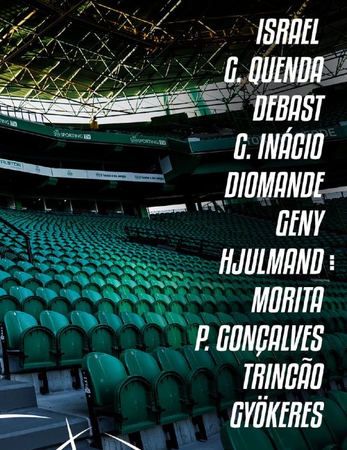 Sporting CP lineup vs Lille 2024